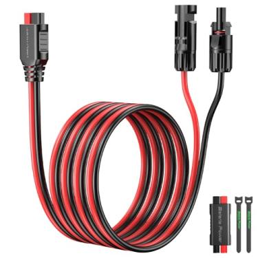 Imagem de Conector de cabo de painel solar, conector de cabo de painel solar para Anderson, compatível com conector solar e conector Anderson para trailer, estação de energia do gerador solar (12AWG 15FT)
