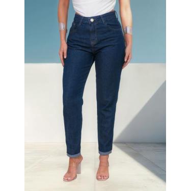 Imagem de Calça Feminina Mom - Outros, Lavagem escura, 38