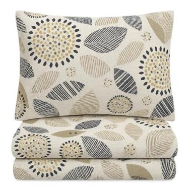 Imagem de Jogo de Lençol Cama Solteiro com Elástico Algodão Antialérgico 88 cm x