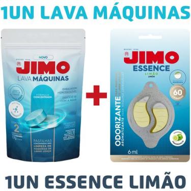 Imagem de KIT 1 Lava-Máquinas Nova Fórmula 2x17g + 1 Odorizante Essence Limão 6m