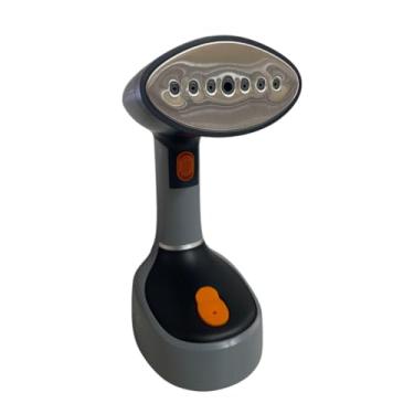 Imagem de Vaporizador de Roupas Power Steam, 1470W, 220V, 7 Saídas de Vapor, Reservatório 200ml, Base Oval, Cinza e Preto