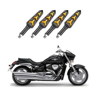 Imagem de KIT 4 Seta Sequencial Pisca de Led Universal Modelo P09S Estrela Moto 