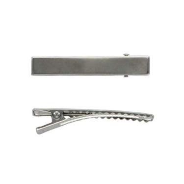 Imagem de HairBow Center Grampos de cabelo de 6 cm Clipes de jacaré planos com dentes - Grau profissional - Fixação forte - Pacote com 24