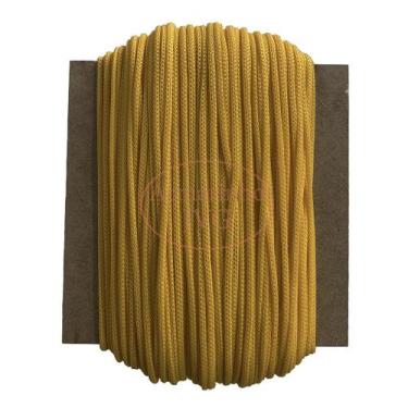 Imagem de Cordão Náutico 4mm Amarelo Ouro 50m - Fio Rabo Rato para Sacos - no-br