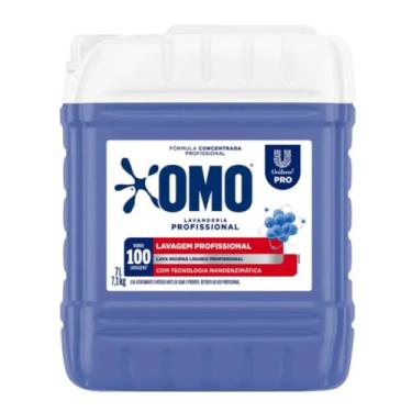 Imagem de Lava Roupas Líquido Omo Lavanderia Profissional Lavagem Profissional 7l