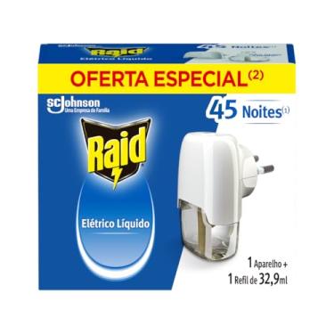 Imagem de Raid Repelente Elétrico Líquido Anti Mosquitos 1 Aparelho + 1 Refil De 32 9 Ml