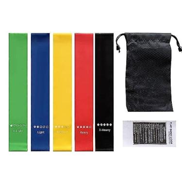 Imagem de Bands Set Banda de Treino para Fisioterapia Terapia Lesões e Exercícios Força Equipamento Academia em Casa Alongamento E