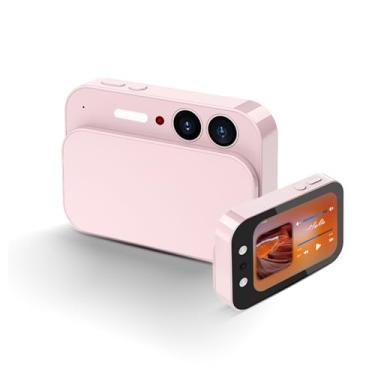 Imagem de EBTOOLS Câmera Digital 4K, 64 MP, Tela Toque Oled de 2,8 Polegadas, Zoom 16X, Foco Automático, Anti-vibração, Lente Telefoto 10x, Grande Angular, Visão Noturna, Adaptador Otg, 32 Gb (PINK)