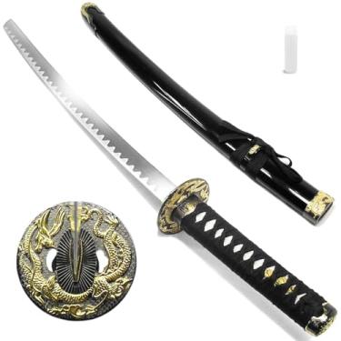 Imagem de Espada Katana Wakizashi Golden Dragon Aço Carbono + Óleo lubrificante (93700)