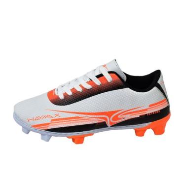 Imagem de Chuteira Campo Gramado Premium EX Original Lançamento Haymax, Branco, 