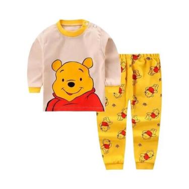 Imagem de Conjunto De Pijamas Infantis Para Meninos E Meninas, Winnie Pooh, Mang
