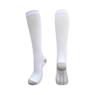 Imagem de Meias De Compressão Unissex 20-30mmHg Suporte À Circulação Para Corrid