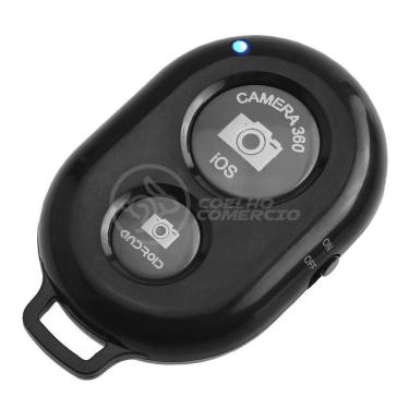 Imagem de Controle Remoto Disparador Foto Bluetooth Selfie Preto Nº10