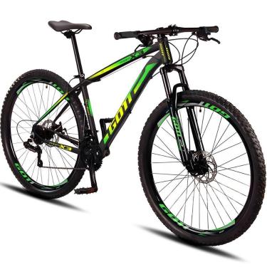 Imagem de Bicicleta Aro 29 Alumínio Gott 24v Freio A Disco Propp X3 - Amarelo-verde - 19
