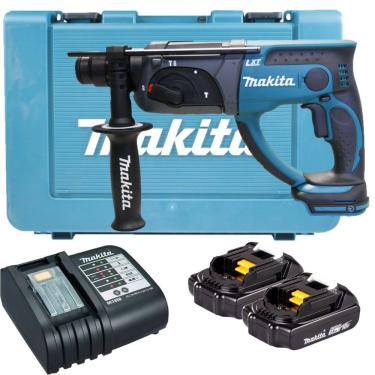 Imagem de Martelete Combinado Makita 18V Dhr202y001 Kit 2 Bateria