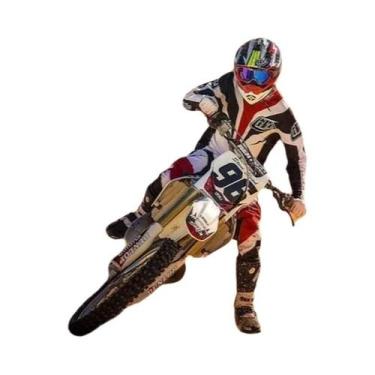 Imagem de Pôster De Arte De Parede Com Cena De Motocicleta Off-road No Deserto E