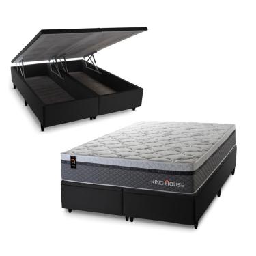 Imagem de Cama Box Baú Benton com Molas Ensacadas 193x203 King House