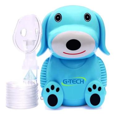 Imagem de G-Tech Inalador Nebulizador Compressor Nebdog Azul Bivolt, Bivolt
