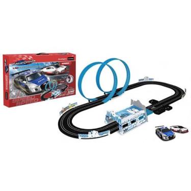 Imagem de Autorama Pista Elétrica Audi X Bugatti 4,3 m California Toys, Preto