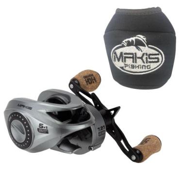Imagem de Carretilha Zaire Drag 9kg Makis+Capa Protetora Makis Fishing Lado da M