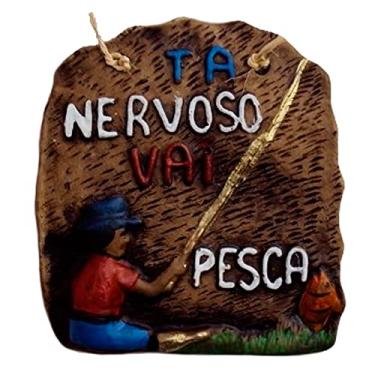 Imagem de Placa de Churrasco Decorativa - Cantinho do Churrasco - Tá Nervoso? Vai Pescá!