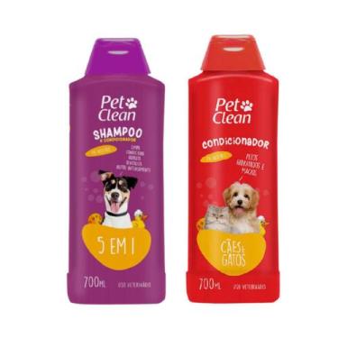 Imagem de Shampoo 5X1 + Condicionador 700ml Para Pets - Pet Clean