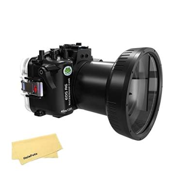 Imagem de Seafrogs Caixa Impermeável da Câmera Subaquática para Canon R6 com Porta Plana (100mm), Compatível com Lente de 16-35mm, 24-105mm, 100mm e 15-35mm- [40M/130FT]