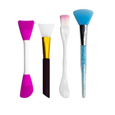 Imagem de Kit Com 4 Espátulas De Silicone Para Aplicação De Máscara Argila Skincare