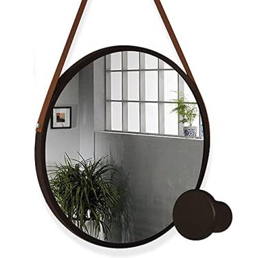 Imagem de Espelho Redondo Adnet Grande Em Aluminio 60cm + Suporte Pino