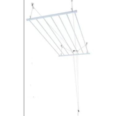 Imagem de Varal de teto tradicional com 9 varetas em alumínio - Varais Store, Br