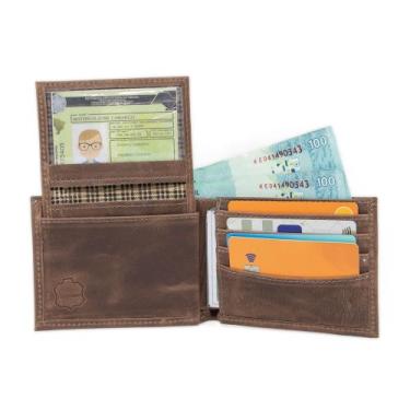 Imagem de Carteira Masculina em Couro Use Young Com Porta Cartão Removível - Pam