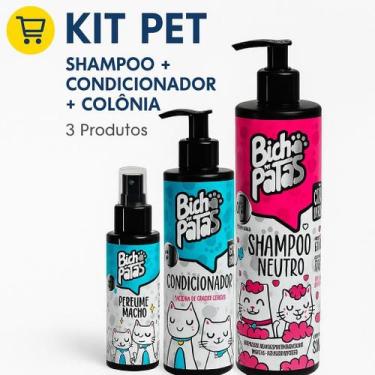 Imagem de Kit Banho Bicho de Patas - Perfume Shampoo Condicionador - bichos de p