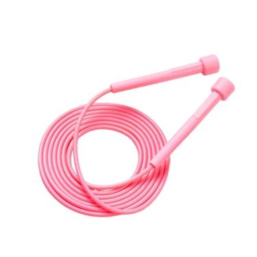 Imagem de YIJU Corda de pular silenciosa para treinamento, exercícios, condicionamento físico e jogo escolar, Rosa