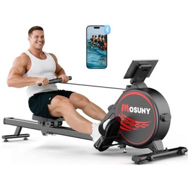 Imagem de Máquina de remo, máquinas de remo magnéticas MOSUNY para casa