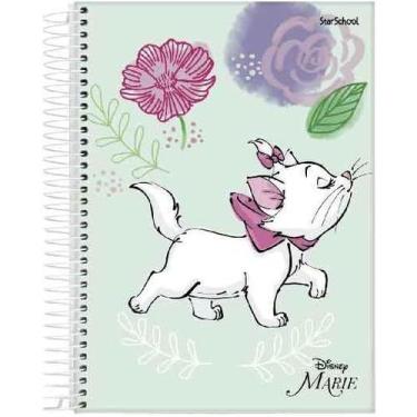 Imagem de Caderno universitário capa dura espiral Marie Disney  15 Matérias, 240