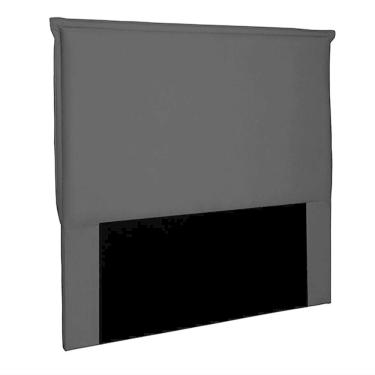 Imagem de Cabeceira King Size 1,95m Trento Suede Preto - Gran Belo