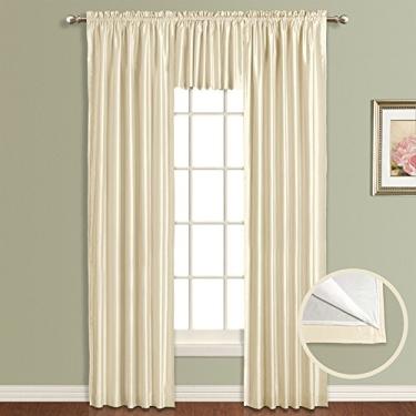 Imagem de United Curtain Painel de cortina de janela Lincoln, 137 x 213 cm, chocolate