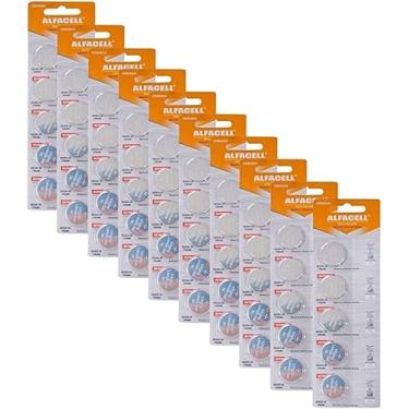 Imagem de Bateria CR2032 Alcalina 3V Alfacell Kit com 50 Unidades