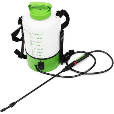 Imagem de Pulverizador elétrico de potência 5L / 8L para jardinagem, pulverizador assassino de ervas daninhas de mochila, taxa de fluxo ajustável, bateria de lítio recarregável para irrigação de jardi