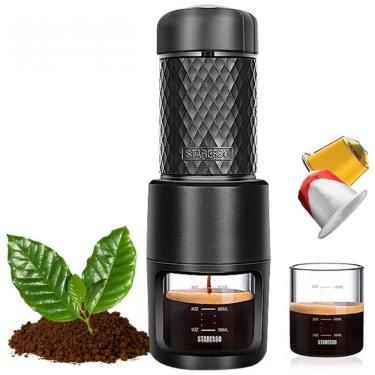 Imagem de Cafeteira Elétrica Expresso Portátil 80 mL, 15 Bar e com Capacidade de 11g de Café Moid...