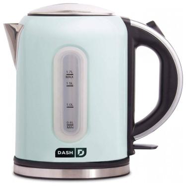 Imagem de MW Chaleira Elétrica 1.7L com Desligamento Automático, Aço Inoxidável, 1500W, 110v, DASH DEK001, Branco