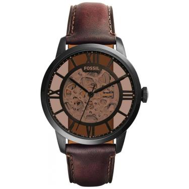 Imagem de Relógio Masculino de Quartzo Automático, com Pulseira de Couro, FOSSIL ME3098, Marrom