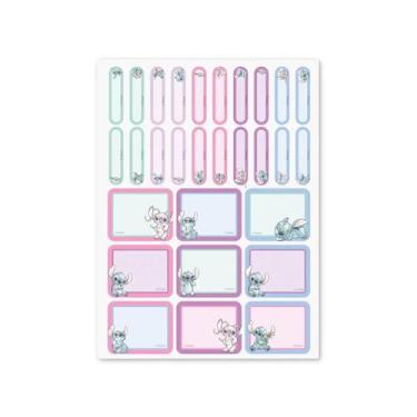 Imagem de Etiqueta material escolar tema Stitch Cromus com 58 adesivos