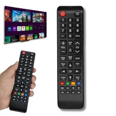 Imagem de Controle Remoto Compatível com SAMSUNG TODOS OS MODELOS LCD LED 3D HDTV SmartHub Com Pilhas