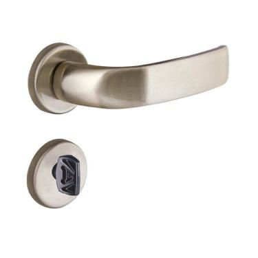 Imagem de Fechadura Banheiro Roseta S40 Latonado Home Aliança