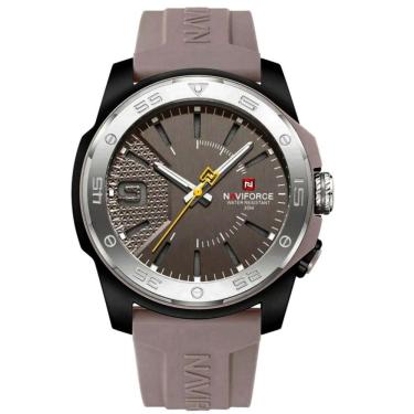 Imagem de Relógio Quartzo Display Luminoso Esportivo A Prova água Pulseira De Silicone 5atm Cinza