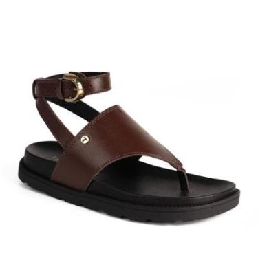 Imagem de Sandália Tanara Flatform Em Couro Feminina T9212-Feminino
