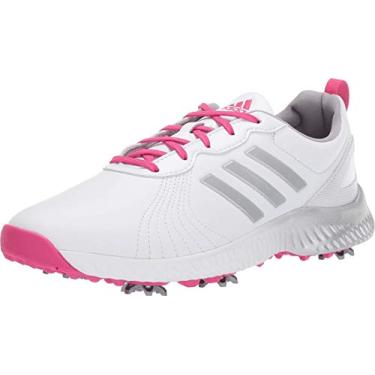 Imagem de adidas Tênis de golfe feminino Response Bounce, Branco/Magenta/Silvermet, 41