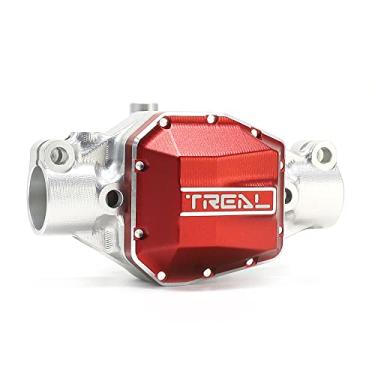 Imagem de TREAL SCX10 Pro Aluminum 7075 Front Axle Center 3rd Member Housing w Diff Cover Upgrades Compatible with Axial 1/10th SCX10 PRO Comp Kit (Silver)