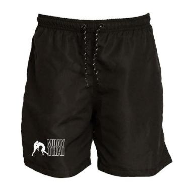 Imagem de Short Masculino Tactel Muay Thai Academia Treino Conforto - Ragor, G, 